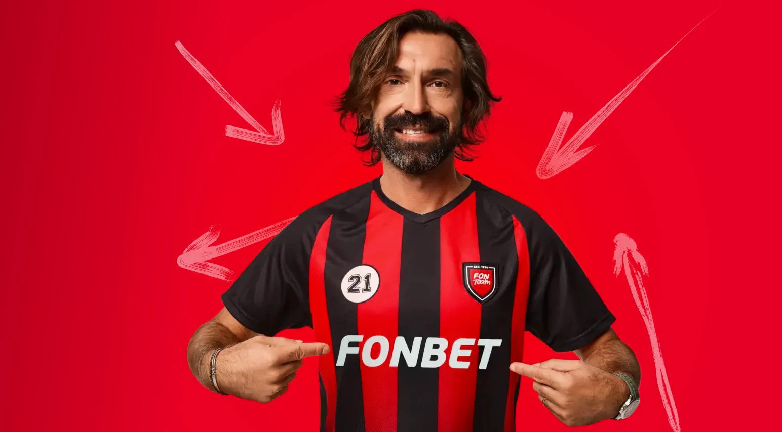 Андреа Пирло амбассадор БК «Фонбет»