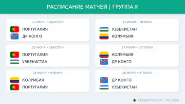 Расписание группы K