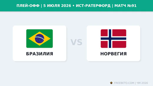 Матч Бразилия — Норвегия