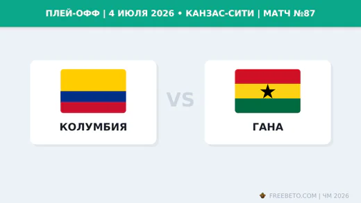 Матч Колумбия — Гана