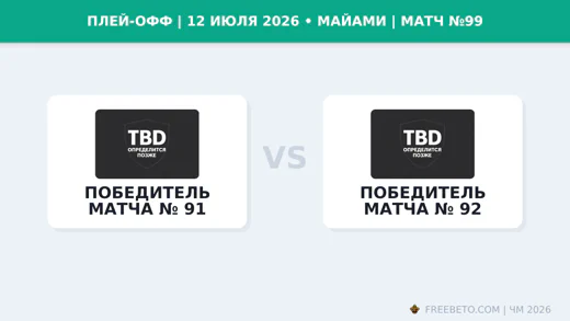 Матч Победитель матча № 91 — Победитель матча № 92