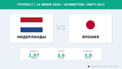 Матч Нидерланды — Япония