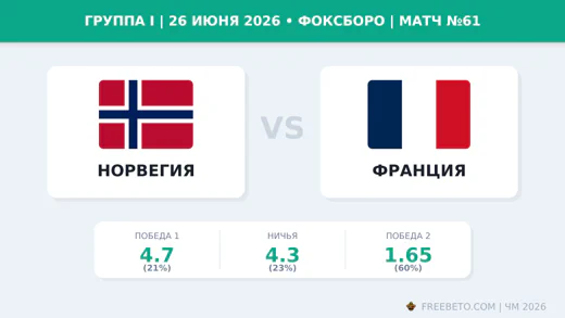 Матч Норвегия — Франция