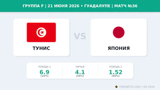 Матч Тунис — Япония